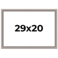 thumbnail image 1 of 29x20 Frame Grey Real Wood Picture Frame Width 1.25 inches | Interior Frame Depth 0.5 inches | Hans, 1 of 8