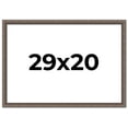 thumbnail image 1 of 29x20 Frame Silver Real Wood Picture Frame Width 1.25 Inches | Interior Frame Depth 0.5 Inches |, 1 of 8