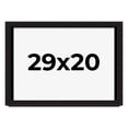 thumbnail image 1 of 29x20 Shadow Box Black Solid Wood Display Picture Frame | 1 Inch Rabbet Depth | | 1.375 Inch, 1 of 4