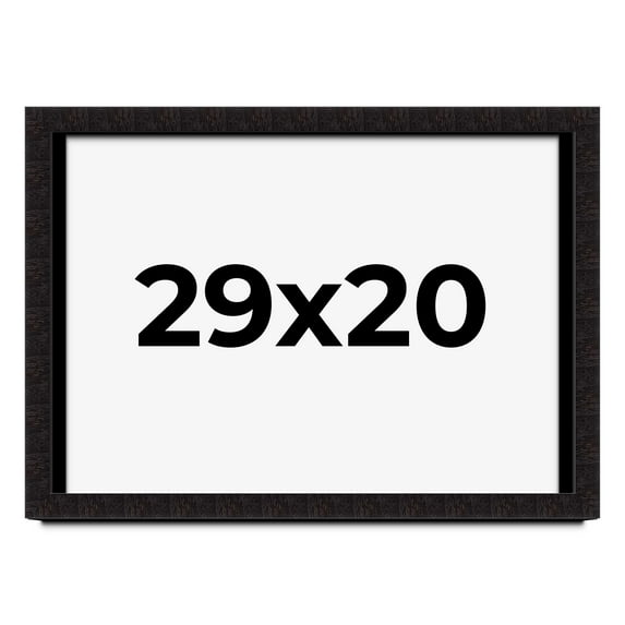 29x20 Shadow Box Black Solid Wood Display Picture Frame | 1 Inch Rabbet Depth | | 1.375 Inch
