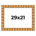 thumbnail image 1 of 29x21 Frame Beige Real Wood Picture Frame Width 3 inches | Interior Frame Depth 0.5 inches |, 1 of 8