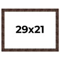 thumbnail image 1 of 29x21 Frame Brown Burl Real Wood Picture Frame Width 1.625 Inches | Interior Frame Depth 0.5 Inches, 1 of 8