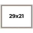 thumbnail image 1 of 29x21 Frame Grey Real Wood Picture Frame Width 1.25 inches | Interior Frame Depth 0.5 inches | Hans, 1 of 8