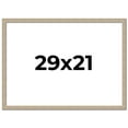 thumbnail image 1 of 29x21 Frame Grey Solid Wood Picture Frame Width 1 Inches | Interior Frame Depth 0.5 Inches |, 1 of 8