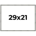 thumbnail image 1 of 29x21 Frame Silver Grey Distressed Solid Wood Picture Frame | 0.75 Inch Moulding Width | Interior, 1 of 8