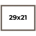thumbnail image 1 of 29x21 Frame Silver Real Wood Picture Frame Width 1.25 Inches | Interior Frame Depth 0.5 Inches |, 1 of 8