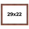thumbnail image 1 of 29x22 Frame Brown Old Farmhouse Waxed Board 2" Wide Wood Frame Width 2 Inches | Interior Depth 0.5, 1 of 7