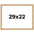 thumbnail image 1 of 29x22 Frame Beige Real Wood Picture Frame Width 1.25 inches | Interior Frame Depth 0.5 inches |, 1 of 8