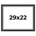 thumbnail image 1 of 29x22 Frame Black Real Wood Picture Frame Width 2.25 Inches | Interior Frame Depth 0.5 Inches |, 1 of 8