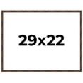 thumbnail image 1 of 29x22 Frame Brown Bamboo with Dark Coffee/Walnut Finish | Solid Wood Picture Frame Width 0.75, 1 of 8