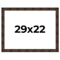 thumbnail image 1 of 29x22 Frame Brown Burl Real Wood Picture Frame Width 1.625 Inches | Interior Frame Depth 0.5 Inches, 1 of 8