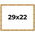 thumbnail image 1 of 29x22 Frame Gold Bamboo Solid Wood Picture Frame | 1 Inch Moulding Width | Interior Frame Depth, 1 of 8