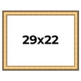 thumbnail image 1 of 29x22 Frame Gold Plein Aire Solid Wood Picture Frame Width 2 Inches | Interior Frame Depth 0.5, 1 of 8