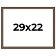 thumbnail image 1 of 29x22 Frame Golden Caramel Solid Wood Bronze Picture Frame | 1.25 Inch Moulding Width | 0.5 Inch, 1 of 8