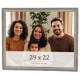 thumbnail image 1 of 29x22 Frame Grey Solid Wood Picture Frame Width 1 Inches | Interior Frame Depth 0.5 Inches |, 1 of 8