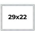 thumbnail image 1 of 29x22 Frame Sterling Silver Solid Wood Picture Frame | 1.25 Inch Moulding Width | 0.75 Inch, 1 of 8