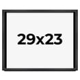 thumbnail image 1 of 29x23 Frame Black Charcoal Grey Wood Textured Picture Frame | 0.75 Inch Moulding Width | Gunmetal, 1 of 8