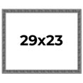 thumbnail image 1 of 29x23 Frame Silver Black Rustic Sonoma Solid Wood Picture Frame | 1.5 Inch Moulding Width |, 1 of 8