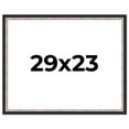 thumbnail image 1 of 29x23 Frame Silver Real Wood Picture Frame Width 1.25 Inches | Interior Frame Depth 0.75 Inches |, 1 of 8