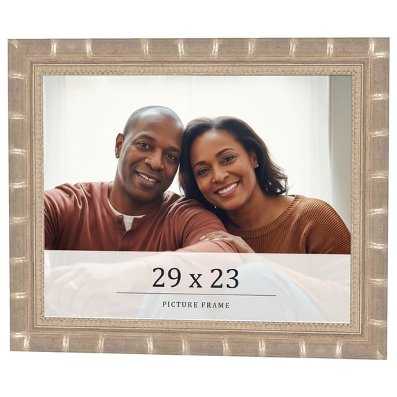 29x23 Frame Silver Real Wood Picture Frame Width 1.5 inches | Interior Frame Depth 0.5 inches |