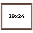 thumbnail image 1 of 29x24 Dark Brown Bamboo Real Wood Picture Frame Width 1.5 inches | Interior Frame Depth 0.5 inches, 1 of 8