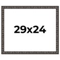 thumbnail image 1 of 29x24 Frame Black-Brown Medieval Solid Wood Picture Frame | 1.5 Inch Moulding Width | Gotham, 1 of 8