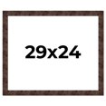 thumbnail image 1 of 29x24 Frame Brown Burl Real Wood Picture Frame Width 1.625 Inches | Interior Frame Depth 0.5 Inches, 1 of 8