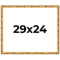thumbnail image 1 of 29x24 Frame Gold Bamboo Solid Wood Picture Frame | 1 Inch Moulding Width | Interior Frame Depth, 1 of 8