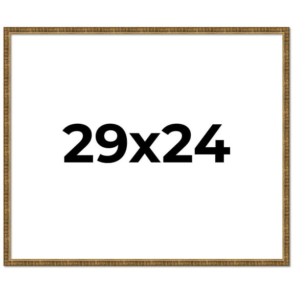 29x24 Frame Gold Kingsley Distressed Solid Wood Picture Frame Width 0.75 Inches | Interior Frame