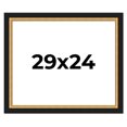 thumbnail image 1 of 29x24 Frame Gold Real Wood Picture Frame Width 2.25 Inches | Interior Frame Depth 0.5 Inches |, 1 of 8