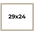 thumbnail image 1 of 29x24 Frame Grey Solid Wood Picture Frame Width 1 Inches | Interior Frame Depth 0.5 Inches |, 1 of 8