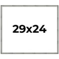 thumbnail image 1 of 29x24 Frame Silver Grey Distressed Solid Wood Picture Frame | 0.75 Inch Moulding Width | Interior, 1 of 8