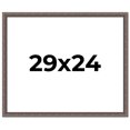 thumbnail image 1 of 29x24 Frame Silver Real Wood Picture Frame Width 1.25 Inches | Interior Frame Depth 0.5 Inches |, 1 of 8