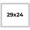 thumbnail image 1 of 29x24 Frame Sterling Silver Solid Wood Picture Frame | 1.25 Inch Moulding Width | 0.75 Inch, 1 of 8