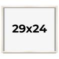 thumbnail image 1 of 29x24 Frame White Wheat Solid Wood Picture Frame | Moulding Width 0.75 Inches | Interior Depth 0.5, 1 of 8