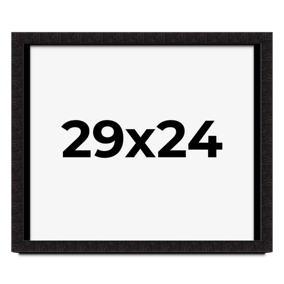 29x24 Shadow Box Black Solid Wood Display Picture Frame | 1 Inch Rabbet Depth | | 1.375 Inch