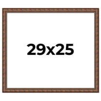 29x25 Dark Brown Bamboo Real Wood Picture Frame Width 1.5 inches | Interior Frame Depth 0.5 inches