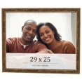 thumbnail image 1 of 29x25 Frame Gold Kingsley Distressed Solid Wood Picture Frame Width 0.75 Inches | Interior Frame, 1 of 8