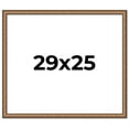 thumbnail image 1 of 29x25 Frame Gold Real Wood Picture Frame Width 1.25 inches | Interior Frame Depth 0.5 inches |, 1 of 8