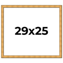 29x25 Frame Gold Rustic Solid Wood Picture Frame | 1.25 Inch Wide Moulding | Rustique Gold