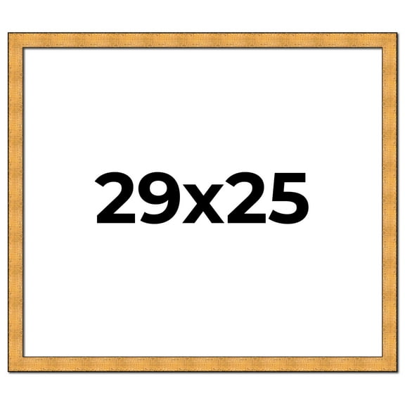 29x25 Frame Gold Rustic Solid Wood Picture Frame | 1.25 Inch Wide Moulding | Rustique Gold