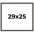 thumbnail image 1 of 29x25 Frame Silver Real Wood Picture Frame Width 1.25 Inches | Interior Frame Depth 0.75 Inches |, 1 of 8