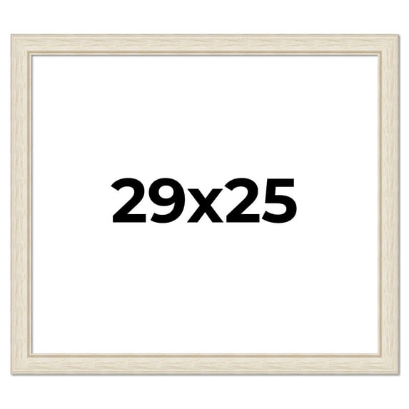 29x25 Frame White Real Wood Picture Frame Width 1.75 inches | Interior Frame Depth 0.5 inches |