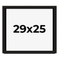 thumbnail image 1 of 29x25 Shadow Box Black Solid Wood Display Picture Frame | 1 Inch Rabbet Depth | | 1.375 Inch, 1 of 4