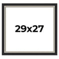 thumbnail image 1 of 29x27 Frame Black Real Wood Picture Frame Width 2.25 Inches | Interior Frame Depth 0.5 Inches |, 1 of 8