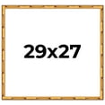 thumbnail image 1 of 29x27 Frame Gold Bamboo Solid Wood Picture Frame | 1 Inch Moulding Width | Interior Frame Depth, 1 of 8