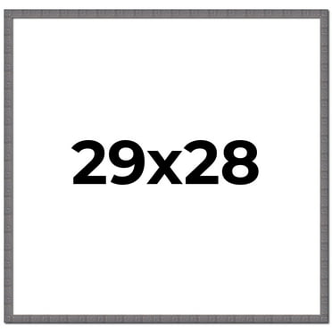 29x28 Frame Blue Kingsley Pewter Solid Wood Picture Frame Width 0.75 Inches |Interior Depth 0.5