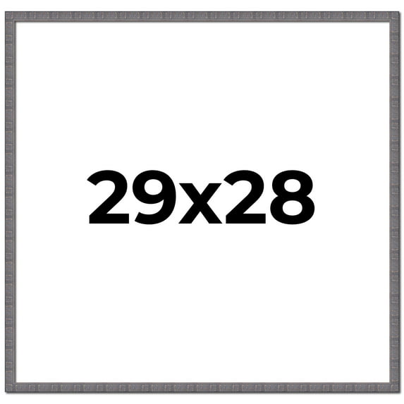 29x28 Frame Blue Kingsley Pewter Solid Wood Picture Frame Width 0.75 Inches |Interior Depth 0.5