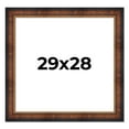 thumbnail image 1 of 29x28 Frame Brown Walnut Gold Ornate Trim Solid Wood Plein Air Picture Frame | 3 Inch Moulding, 1 of 8