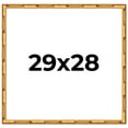 thumbnail image 1 of 29x28 Frame Gold Bamboo Solid Wood Picture Frame | 1 Inch Moulding Width | Interior Frame Depth, 1 of 8